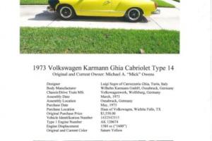 1973 Volkswagen Karmann Ghia Photo