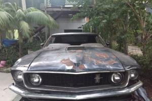 FORD MUSTANG 1969 R CODE COBRA JET 428 RAM AIR FASTBACK MANUAL PROJECT BARN FIND Photo