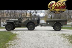 1945 Willys MB Jeep & MBT Trailer Photo