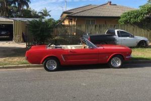 1965 Mustang Red Convertible Photo