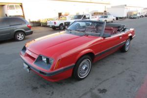 1986 Ford Mustang WHITE CONVERTIBLE TOP - TIME CAPSULE CAR Photo
