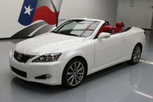 2014 Lexus IS HARD TOP CONVERTIBLE RED LEATHER
