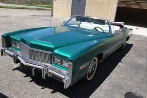 1976 Cadillac Eldorado Conv green -- Photo