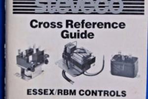 1985 Steveco Cross Reference Guide Essex/RBM Controls Booklet Photo