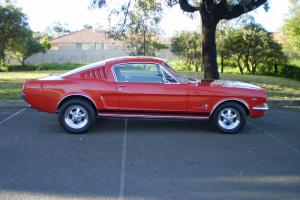  65 Mustang Fastback Auto RED With Craggars AND Full NSW Rego  Photo