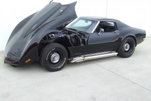  1972 Black Corvette BIG Block 454 Auto Tilt Front Side Pipes V8 USA Chevrolet 