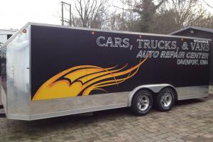  Race car trailer transporter  Photo