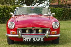  MGB Roadster 1966 Tartan Red, Chrome Wires, 12 months Tax and MOT  Photo