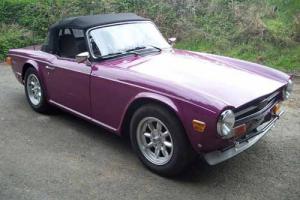  TRIUMPH TR6 FINISHED IN MAGENTA STUNNING 1973 