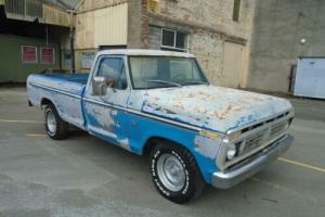 FORD F250 390 6.4 V8 PICK UP (1976) BLUE 99% RUST FREE! SOLID GOOD VALUE TRUCK!