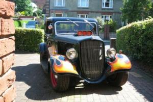NOW SOLD 1934 ford y hotrod. 2 door. Chevy V8. all steel. Jag rear end.
