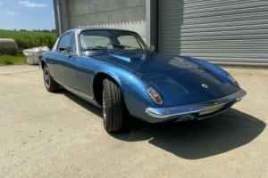 LOTUS Elan +2S 130/4 in Lagoon Blue with Silver Roof. Photo