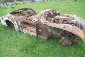 1956 Triumph TR3 Body shell chassis  + Engine  parts For Restoration US Import