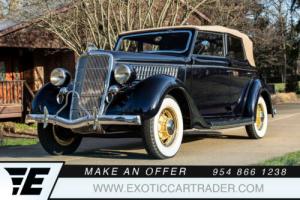 1935 Ford Model 48 Deluxe Convertible Restored Photo