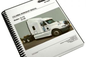 Freightliner Columbia CL112 CL120 Semi-Trailer Truck Factory Service Manual CD ! Photo