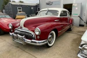 Buick Super Eight coupe, 1948, straight 8, manual.