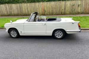TRIUMPH VITESSE MK2 WHITE OVERDRIVE , BEAUTIFUL EXAMPLE FROM HCC