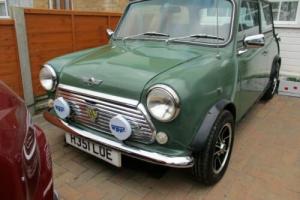 MINI MAYFAIR 1990 Classic Almond green & Old English White roof.  Please read on
