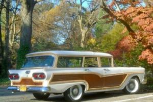 1958 Ford Country Squire Woody Wagon w/ Police Interceptor Photo