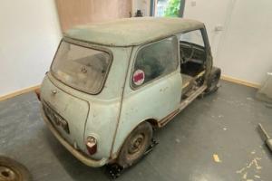 Classic Morris Mini MK1 1962 850cc project car, barn find, restoration
