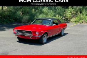 1968 Ford Mustang CRATE 302 C4 TRANS NICE RED PAINT AC VIDEO Photo