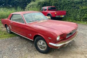 1966 Ford Mustang V8 Red 3-speed Manual PROJECT Classic American Car Photo