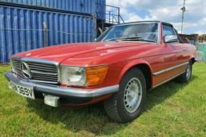 Mercedes 450 SL  RHD 1980  V8 classic in signal Red  R107 hard and soft tops