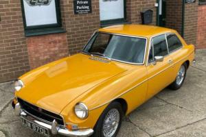 1972 MGB GT, Bronze Yellow, overdrive and wire wheels