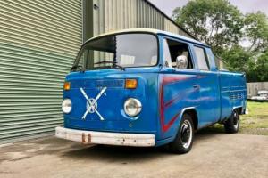 1979 VW Late bay Crewcab / double cab. Swedish Import. Lowered. Great project