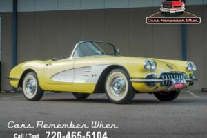 1958 Chevrolet Corvette C1 - Dual Quad - 4-Speed - Panama Yellow Photo