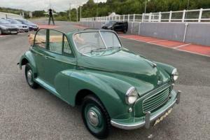 1970 MORRIS MINOR CONVERTIBLE in Sage Green with Tan Roof