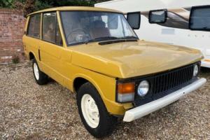 classic 3 door 1976 Range Rover suffix D for restoration, with good chassis &V8 Photo