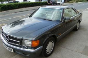 1992/K Mercedes 500 SEC W126 143,000 miles. Anthracite with Mushroom Leather.
