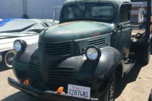 1947 Dodge WD 21 Stake Bed/Steel Flat Bed 1 Ton Dually 4 Speed.