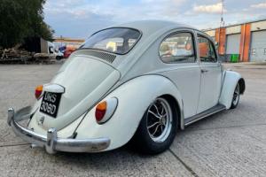 Vw beetle 1967 rare one year model only with factory options in lotus white Photo