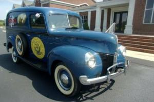 1940 Ford Panel Truck Navy Recuiter Vehicle Photo