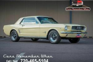 1966 Ford Mustang Springtime Yellow | 289 V8 | Power Steering and B Photo