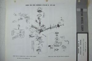 Original REO ~ Model MW-8284 4 Cycle Engine ~ Parts List 1962 Photo