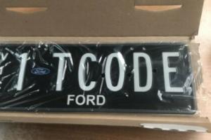 Ford T code number plates Photo