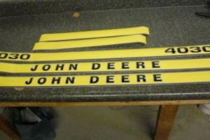 JOHN DEERE 4030 DECALS. HOOD AND NUMBERS ONLY. SEE PICTURES AND DETAILS Photo