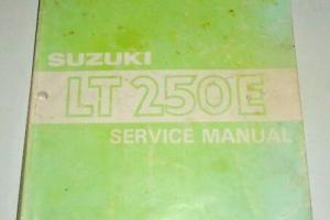 Suzuki LT250E ATV Service Shop Repair Workshop Manual ORIGINAL! 11/85 Photo
