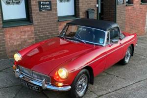 1968 MGB Roadster MK1, Tartan Red, overdrive, chrome wires, 70k, good history Photo