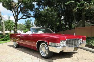 1969 Cadillac DeVille Convertible White leather Must See!!