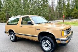 1983 Chevrolet S-10 Blazer 4x4 75k Mile Time Capsule Window Sticker