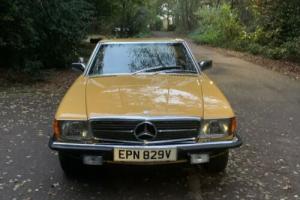 Mercedes-Benz 450 SL 1979 Sahara yellow 58k documented history Immaculate Photo