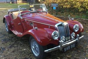 MG TF, 1954, 1250cc with 5 speed gearbox conversion , Red with tan interior. Photo