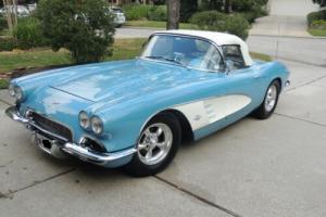 1961 Chevrolet Corvette Blue with White Coves Stainless and Chrome