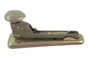 E.H. Hotchkiss Company Desktop Stapler Model 5 Metal Norwalk Conn USA Vintage Photo