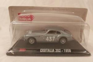 Hachette 1000 Miglia Cisitalia 202 1950 No 437 Grey Diecast 1:43 Model Car