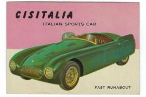 1954 TOPPS WORLD ON WHEELS #102 CISITALIA SPORTS CAR EXNM Photo